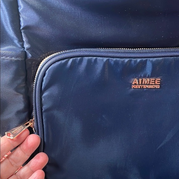 Aimee Kestenberg Blue Structured Backpack with Durable Fabric - Picture 2 of 13